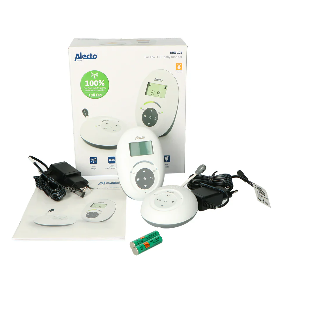 Alecto DBX-125 - Full Eco DECT baby monitor, white/anthracite - Image 8