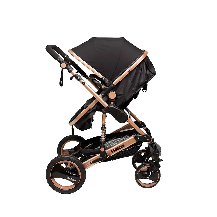 Bee Black & Gold Stroller - Image 15
