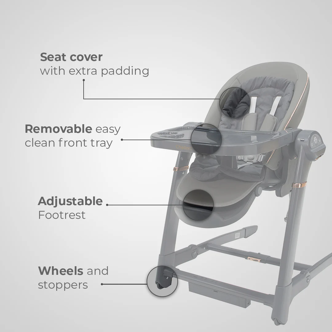 Royal 3 in 1 Swing and High Chair - Beige - Image 3