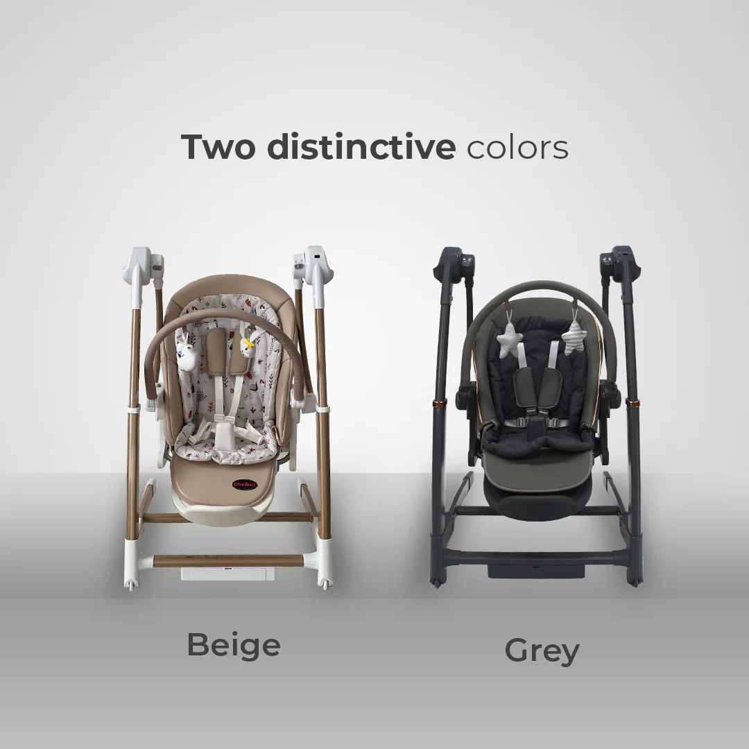 Royal 3 in 1 Swing and High Chair - Grey - Image 9